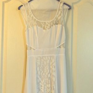 Lace long white dress